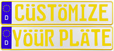 Custom German License Plate + Frame: Customize Your Plate picture