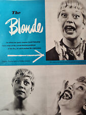 1950 Original Esquire Art The Blonde featuring CAROL CHANNING Photographs picture