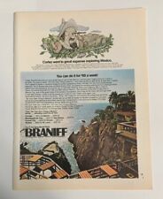 1972 Braniff International Mexico Acapulco Print Advertisement Ad picture