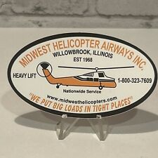 Midwest Helicopter Airways Inc Operating Engineers Hardhat Sticker Hard Hat picture