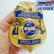 US NASA All-Metal Badge Special Agent Outer Space Badge Brooch Space Flight Fan picture