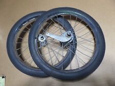 Vintage Schwinn Bicycle Wheel & Tire Set - 16x1-3/4 Coaster Brake - Rgh+ picture