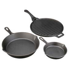 Ozark Trail 4-Piece Cast Iron Skillet Set with Handles and Griddle, Pre-Seasoned picture