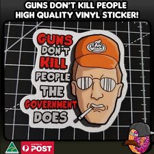 Guns don't kill people Vinyl Sticker picture