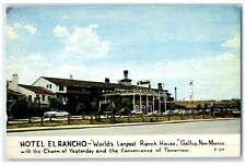 c1960 Exterior View Hotel El Rancho Building Gallup New Mexico Vintage Postcard picture
