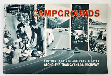 1950s Trans Canada Highway Campgrounds Trailer Tent Campsite Vtg Travel Booklet picture