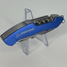 BOEING Blue Stainless Multi-Tool / Folding Pocket Knife - 10 Tools picture
