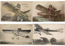 AIRCRAFT AVIATION FANTASY REAL STYLE PHOTO 43 Vintage Postcards (L3809) picture