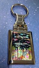 Vintage Korean Lacquerware Inlaid with Mother-of-Pearl Dancing Cranes Key Holder picture