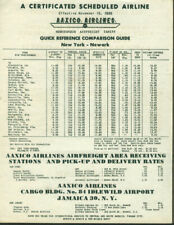 Aaxico Airlines New York-Newark airline Airfreight rate sheet 1956 picture