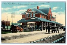 1912 Union Depot Exterior Building Railway Station Mankato Minnesota MN Postcard picture