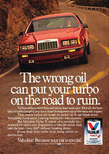1986 Valvoline Ford Thunderbird - Classic Vintage Advertisement Ad D128 picture
