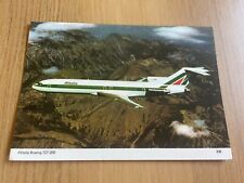 Alitalia Boeing 727-200 aircraft postcard picture