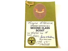 VINTAGE BOY SCOUT SECOND 2ND CLASS SCOUT PIN 1995 picture