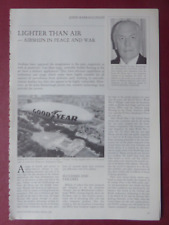 2/1984 ARTICLE 3 PAGES + PUB AIRSHIP INDUSTRIES SKYSHIP 500 GOODYEAR EUROPE picture