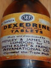 Vintage Medicine Hand Crafted Bottle, Dexedrine, Henry & James LTD (EMPTY)COPY picture