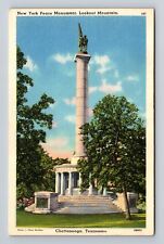 Chattanooga TN-Tennessee, New York Peace Monument, Antique Vintage Postcard picture