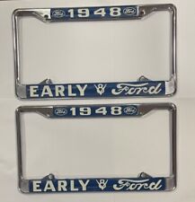 1948 Early V8 Ford License Plate Frame Set picture