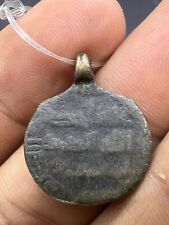 Large Viking Age Plundered Islamic Silver Coin Pendant picture