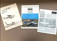 1964 Cessna 182 205 Skylane Airplane Aircraft Vintage Brochure Catalog Set picture