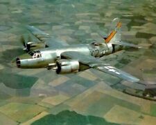 USAAF Martin B-26 Marauder Bomber in flight 8x10 WWII WW2 Color Photo 816a picture