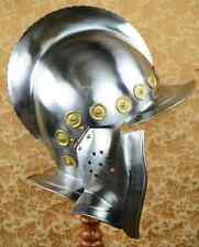 Burgonet helmet medieval armour helmet with brass accents Replica Christmas Gift picture