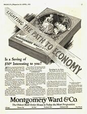 1925 Montgomery Ward Catalog Vintage Print Ad Lighting The Path To Economy  picture