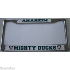 ANAHEIM MIGHTY DUCKS LOGO TEAM NHL HOCKEY CHROME LICENSE PLATE FRAME MADE IN USA picture