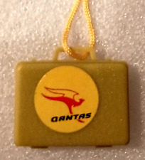 Vtg Qantas Airline Gum Ball Vending Prize Charm Necklace Pendant 1970s NOS New picture