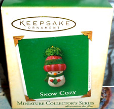 Snow Cozy`2004`This Snowman Is 3Rd In It's Series,Hallmark Ornament-FREE SHIP picture