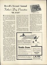 1954 PAPER AD Thimble Drome TD-3 L M Cox Gas Gasoline Engine Airplane  picture