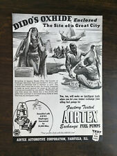 Vintage 1945 Airtex Exhange Fuel Pumps Full Page Original Ad picture