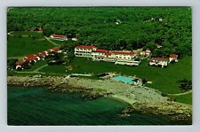 Kennebunkport ME-Maine, Shawmut Inn, Aerial Scenic View, Vintage Postcard picture