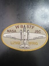 NASA WB57F JSC Long Wing Patch Airplane Oval Badge NEW FAST SHIPPING picture