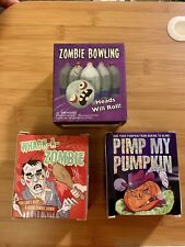 Halloween Party Games Zombie Bowling Whack A Zombie Pimp My Pumpkin Gift 3pk 🎃 picture
