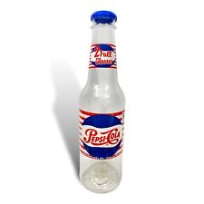 Giant 2 Foot Vintage Pepsi Cola Plastic Bottle Bank Ralphco Retro 2 Full Glasses picture
