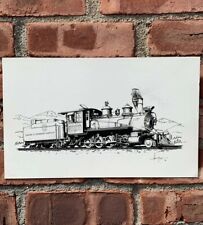 Alan Armitage Railroading Model Artist. Denver & Rio Grande Train Drawing. 1978 picture