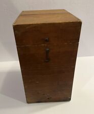 Vtg Latched Wooden Box.  Approx. 10 x 6 x 8 picture