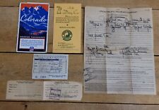 1938 Northern Pacific Railroad Yellowstone Park Line Lot Ticket Redemption Cert picture