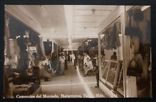 Mint Matamoros Mexico Real Picture Postcard Stores Inside The Market picture