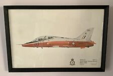 Dugald Cameron Hawk T-1  XX177 RAF Squadron Print 1978 - Vintage Framed picture