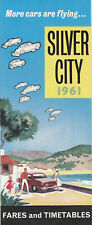 Silver City Airways UK airline car ferry fares and flight schedule 1961 picture
