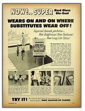 Johnson’s floor wax Glo Coat Photoelectric Gimmick 1954 Vintage print ad picture
