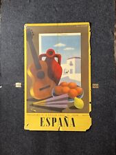 1950s Original Spain Travel Poster – Del Turismo Madrid Tourism Art 24 X 39 picture