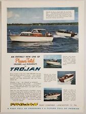 1960 Print Ad Trojan Sea-Breeze & 17' Marlin Boats Made in Lancaster,PA picture