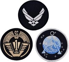 Stargate SG-1 AirForce Embroidered Custom Patch |3PC iron on Sew on 3