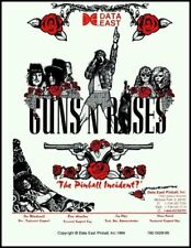 Guns N Roses Pinball Machine Manual & Schematics - Data East picture
