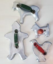 Lot Of 4 Vintage Aluminum Cookie Cutters picture