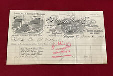 1909 Dayton Oh Durst Milling Flour Billhead LetterHead Pillsbury Agent Banner picture