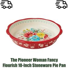The Pioneer Woman Fancy Flourish 10-Inch Stoneware Pie Pan picture